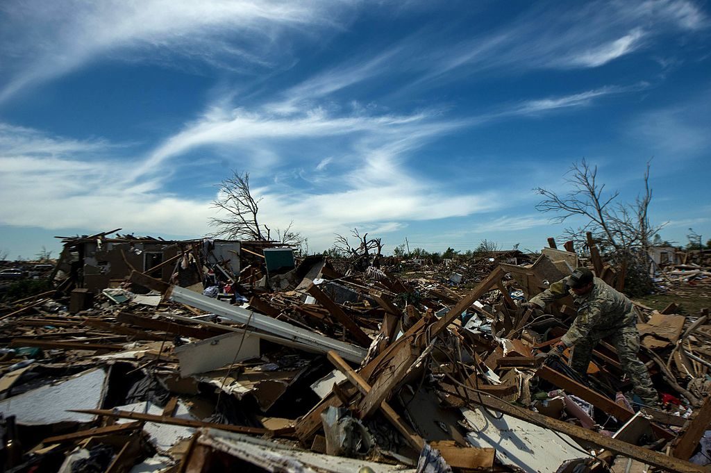 Oklahoma tornado wreckage