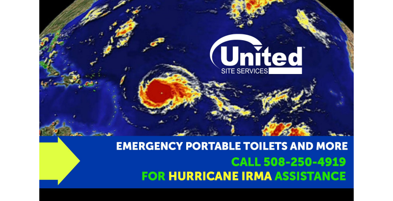 United Site Services Hurricane Irma banner