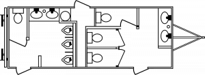 BRR Grand Restroom Trailer Floorplan